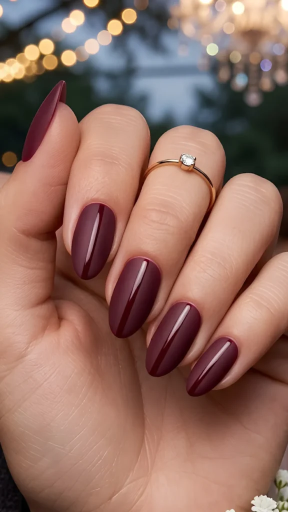 Matte Velvet with Glossy Accent – Textured Elegance