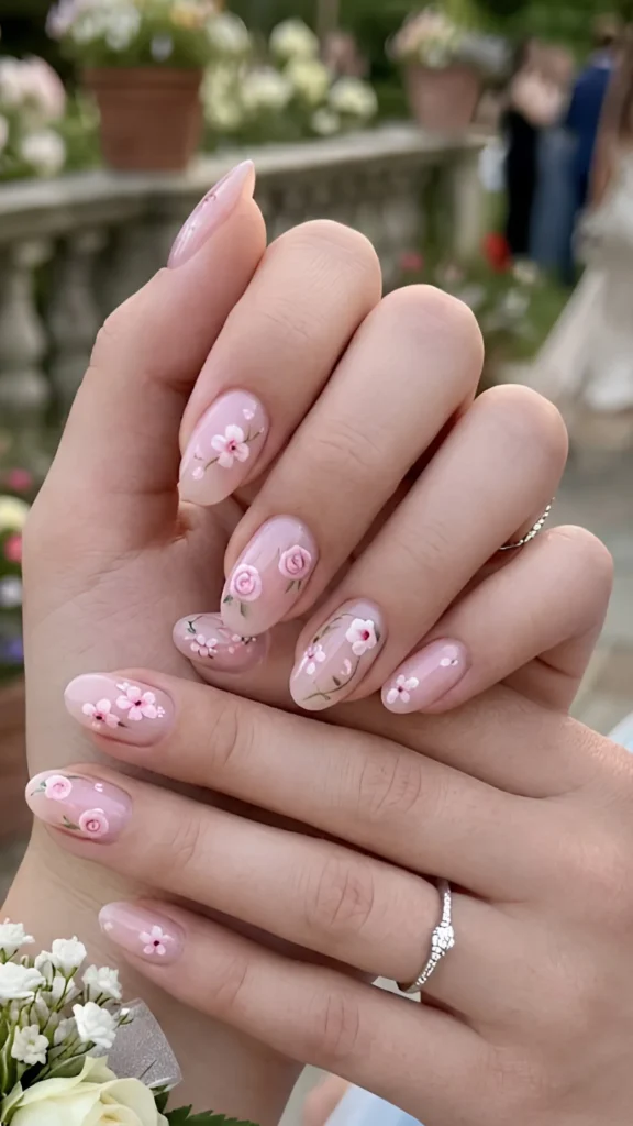 Floral Decals or Hand Painted Blooms – Romantic and Soft