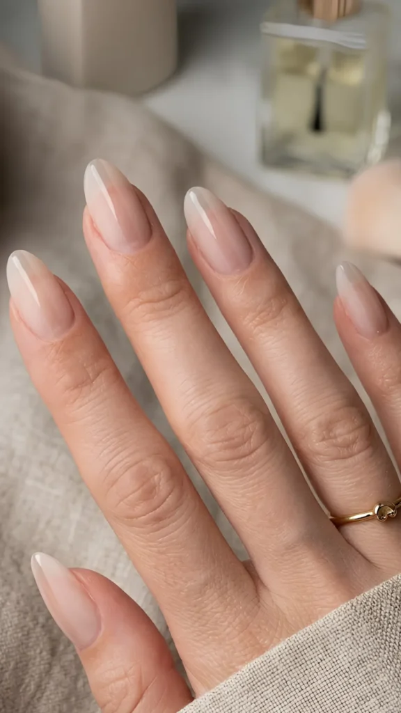 The Matte BIAB with Glossy Stripe – Texture Contrast