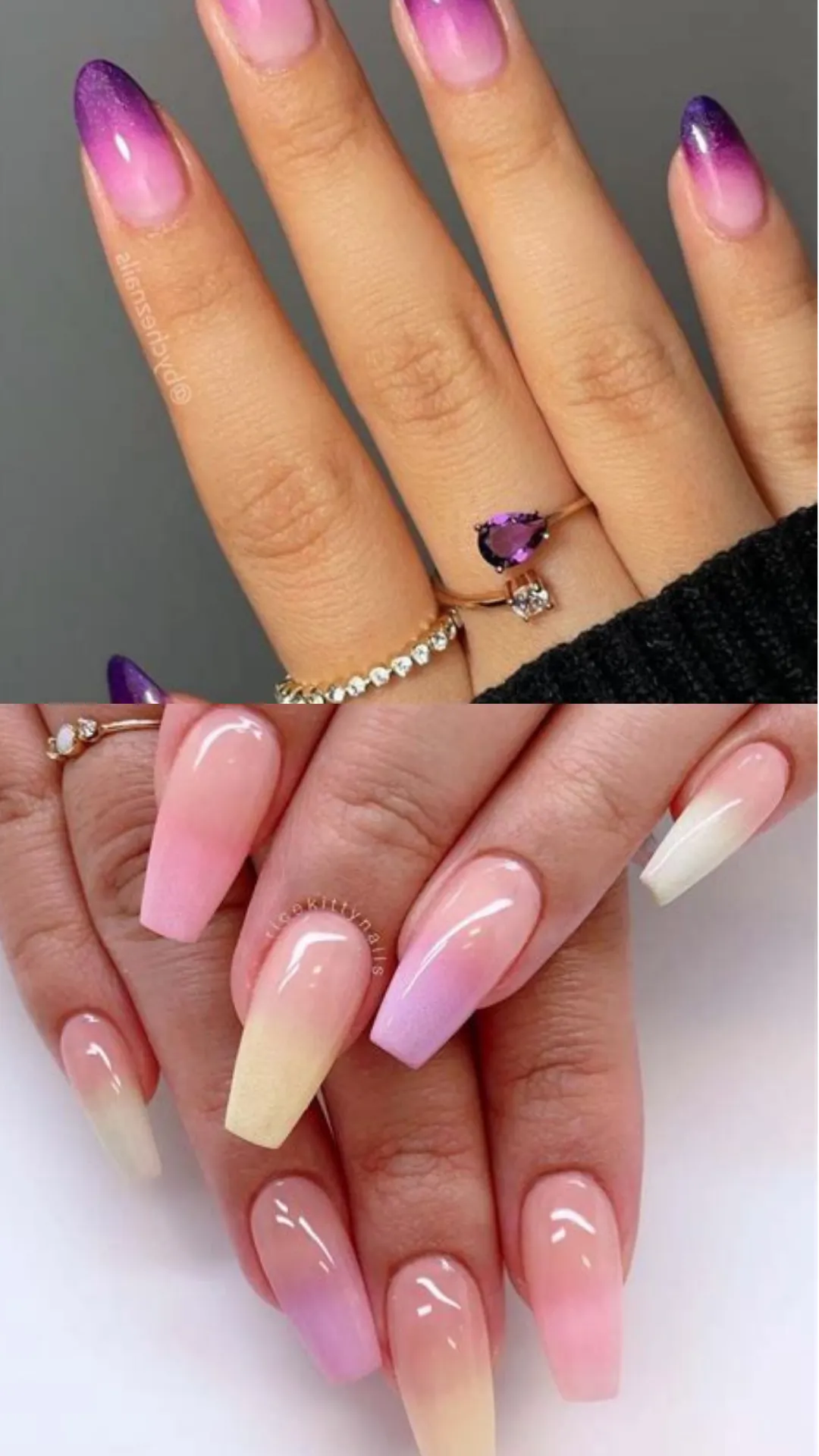 Bright and cheerful almond birthday nails with a clean white base adorned with colorful floating balloons and festive confetti speckles.
