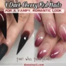 9 Dark Cherry Red Nails for a Vampy, Romantic Look That Will Turn Heads