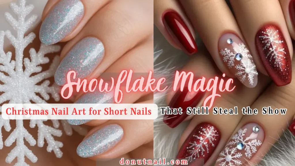 Snowflake Magic: Christmas Nail Art for Short Nails That Still Steal the Show
