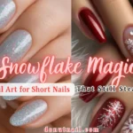 Snowflake Magic: Christmas Nail Art for Short Nails That Still Steal the Show